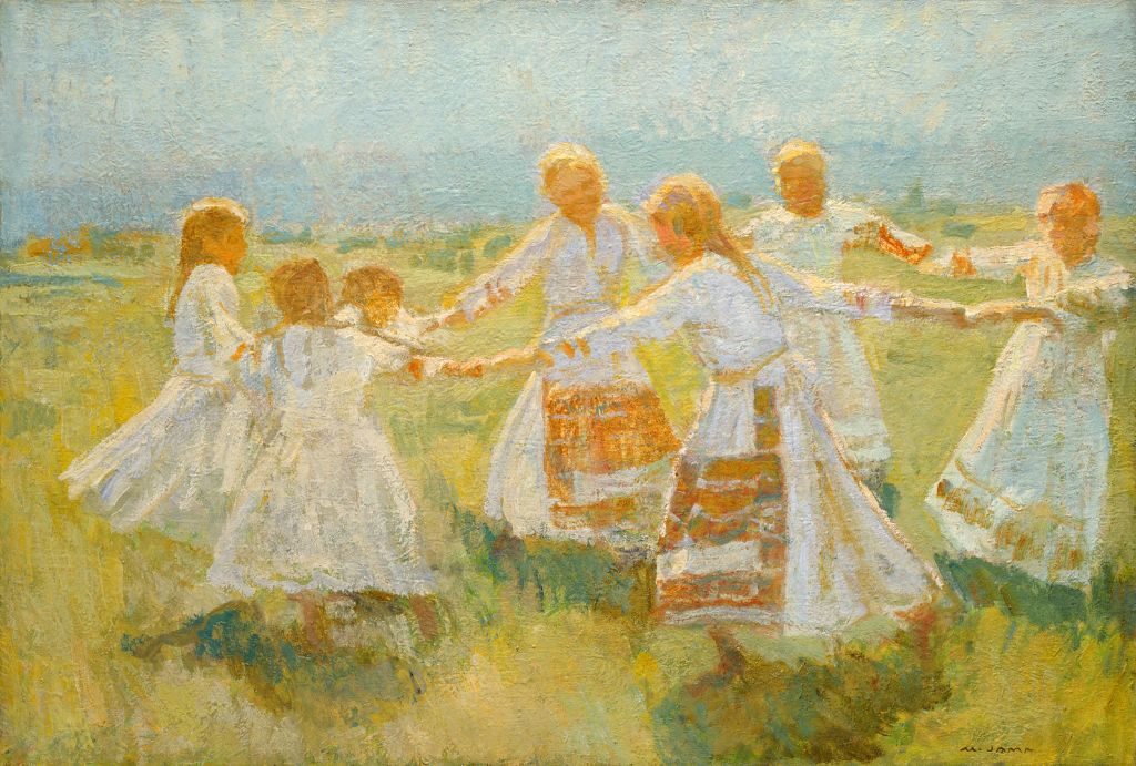 peinture danse folklorique slovène