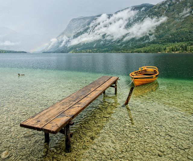 lac bohinj slovénie