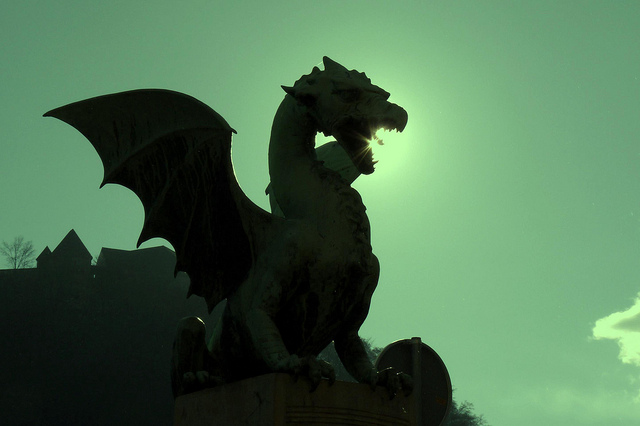 pont de dragons à Ljubljana 