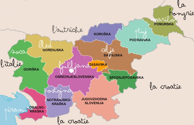 régions slovenie