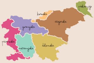 carte régionale slovenie