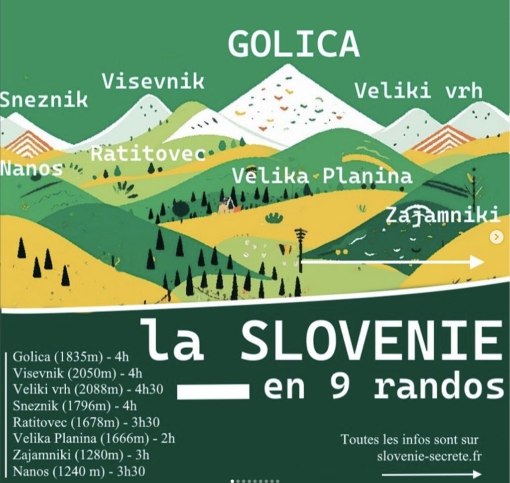 Randonnée en Slovénie