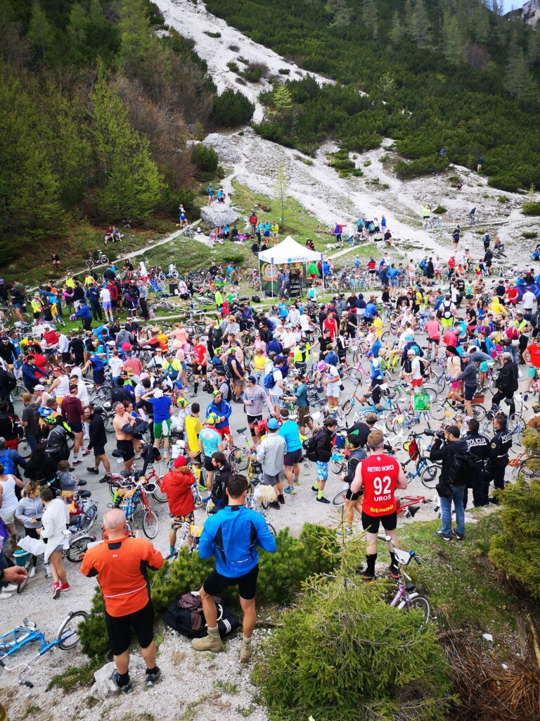 Lors de ma participation au Gony Pony au col de Vrsic en 2019