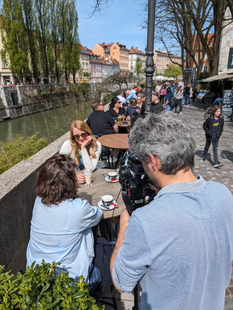 Photo lors du tournage nous les européens pour France 3 - emission que j'ai organisée